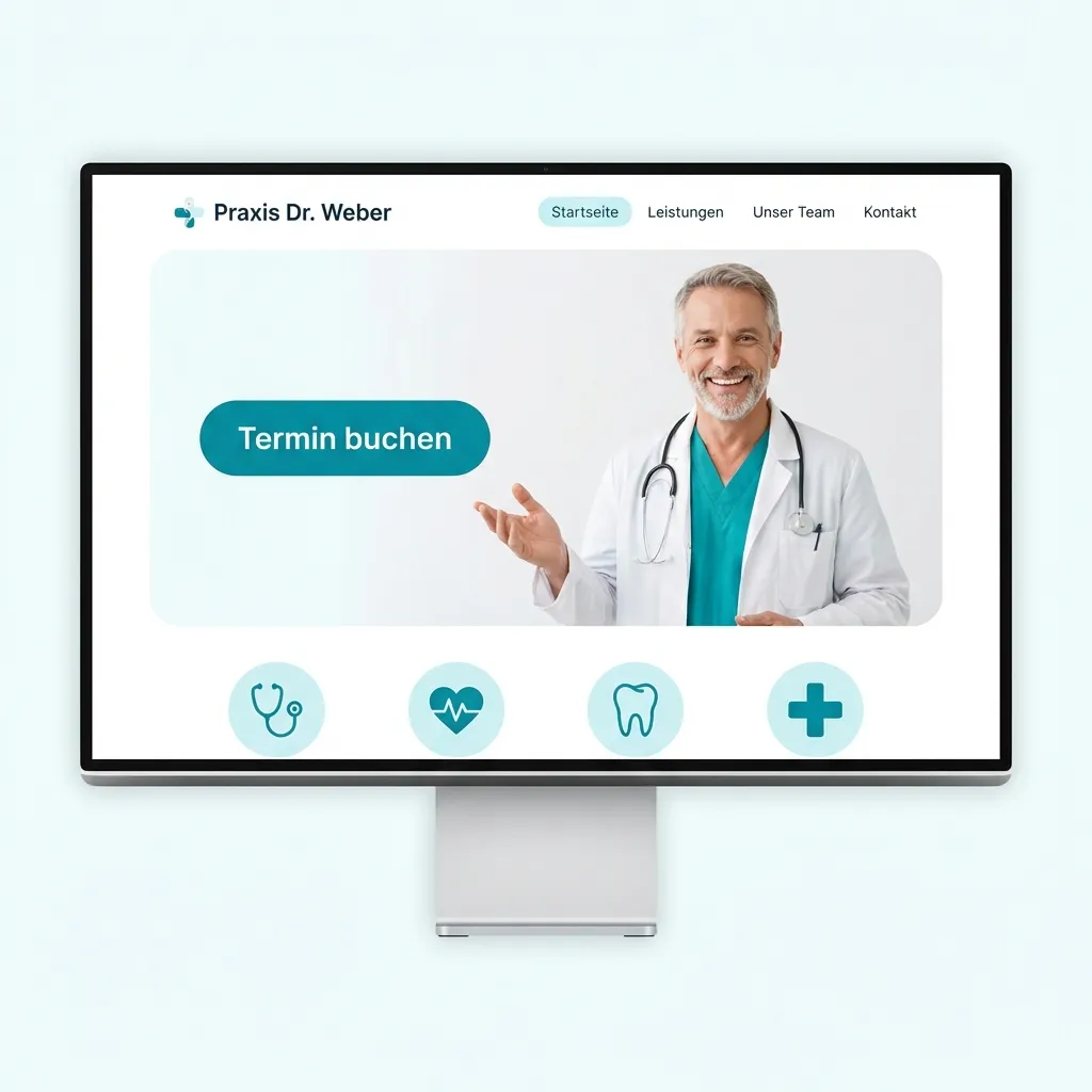 Website Design für Website-Beispiel Arztpraxis